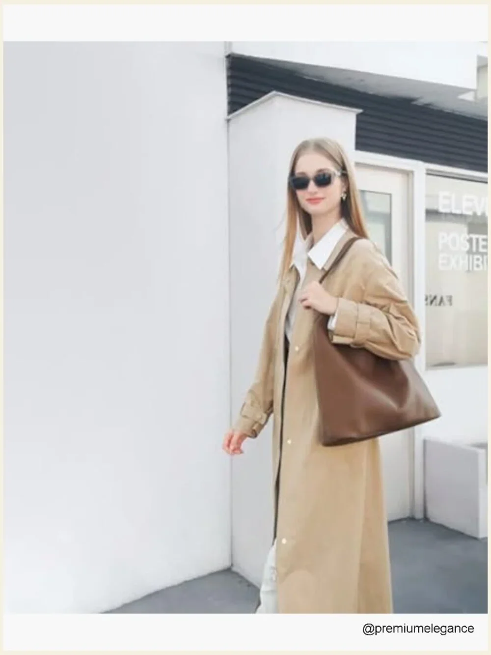 Slouchy Vegan Leather Hobo Tote, Large Capacity Shoulder Bag for Work Travel